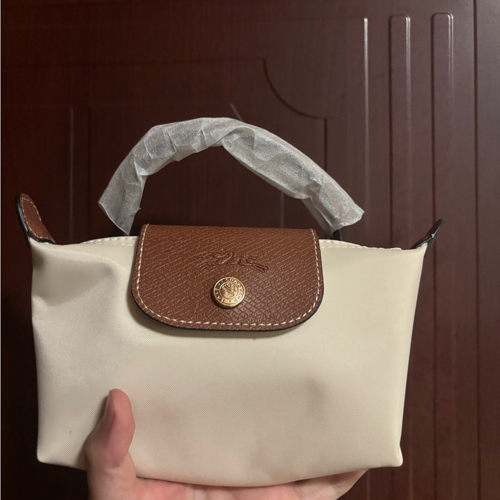 Women’s Cream and Brown Top-Handle Tote - Classic Chic